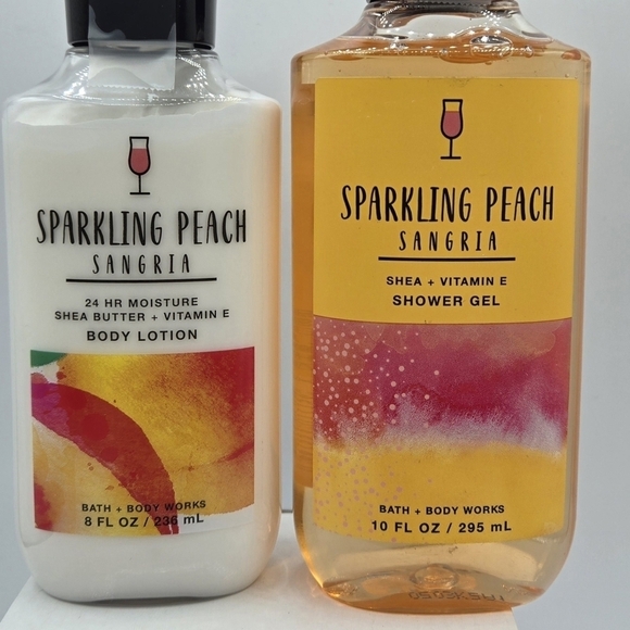 Bath & Body Works Sparkling Peach Sangria Set - Picture 2 of 4